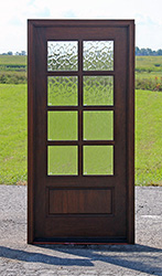 exterior doors with dovided lites 8lite mahogany flemish glass